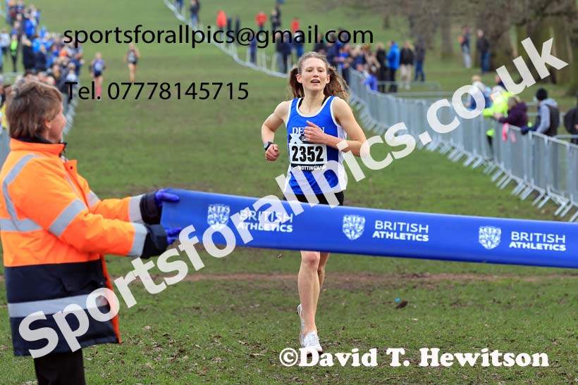 Womens Under-20s, 2024 CAU Inter Counties Cross Country Champs., Wollaton Park, Nottingham. Photo: David T. Hewitson/Sports for All Pics